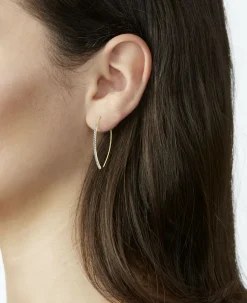 Glamouröse Ohrhaken mit Brillanten