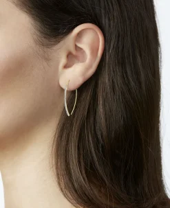 Glamouröse Ohrhaken mit Brillanten