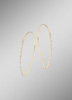 Glamouröse Ohrhaken mit Brillanten