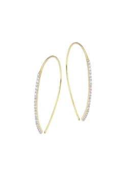 Glamouröse Ohrhaken mit Brillanten