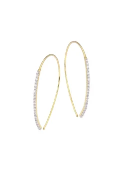 Glamouröse Ohrhaken mit Brillanten