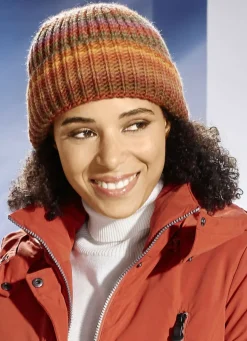 Grobstrick-Mütze in interessantem Dessin