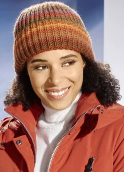 Grobstrick-Mütze in interessantem Dessin