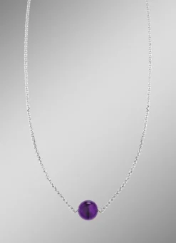 Halskette mit echt Amethyst