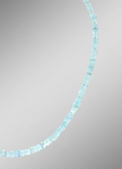 Halskette mit echt Aquamarin