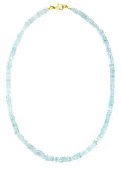 Halskette mit echt Aquamarin