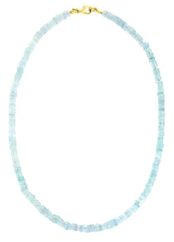 Halskette mit echt Aquamarin