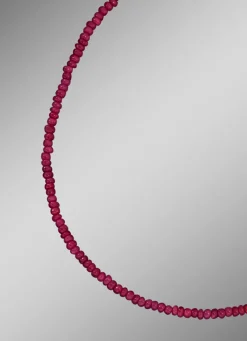 Halskette mit echten Rubinen