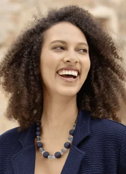 Halskette mit Facettierte Kristallsteine