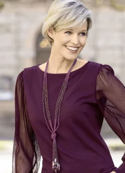 Handgefertigte mehrreihiger Halskette mit Knoten