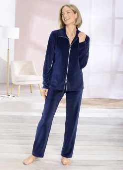 Hausanzug mit 2-Wege-Zipper