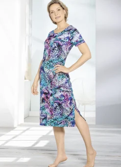 Hauskleid mit farbbrillantem Inkjet-Druck