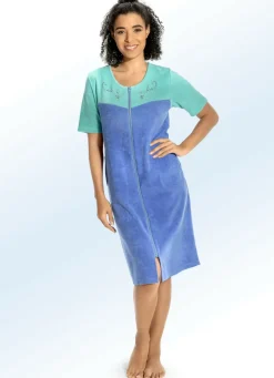 Hauskleid mit Schmucksteinzier