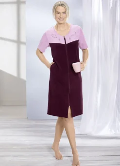 Hauskleid mit Schmucksteinzier