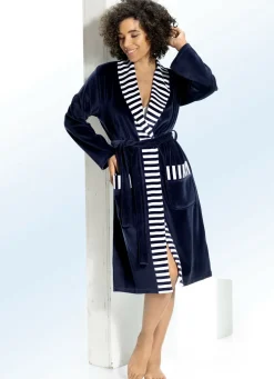 Hausmantel mit Schalkragen