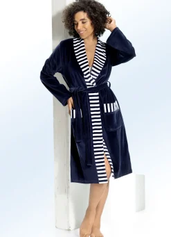 Hausmantel mit Schalkragen