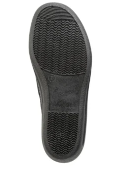 Hausschuh aus bedrucktem Samt in Leo-Muster