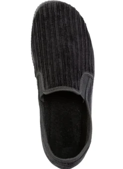 Hausschuh aus Cord-Textilmaterial