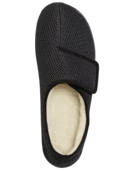 Hausschuh aus gepolstertem Textilmaterial