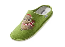 Hausschuh mit Eulen-Applikation