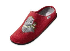 Hausschuh mit Eulen-Applikation