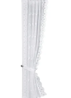 Hübsche Raffgardinen-Garnitur