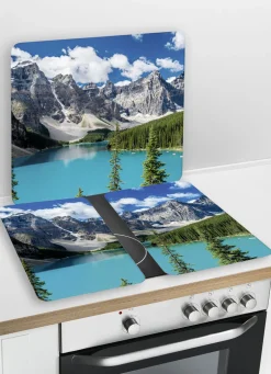 Herdabdeckplatten Bergsee, 2er-Set