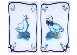 Herdabdeckplatten Gänse, 2er-Set
