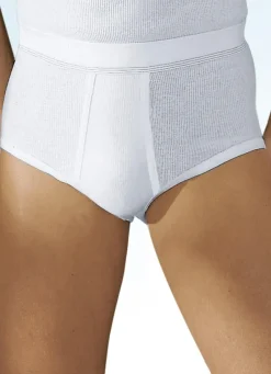 Hermko Viererpack Slips aus Doppelripp