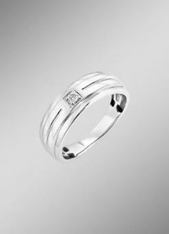 Herrenring aus Weißgold