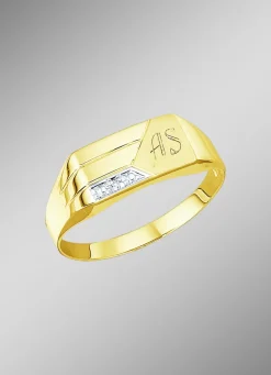 Herrenring mit Diamant
