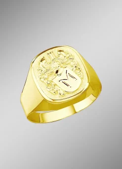Herrenring mit glänzendem Wappen