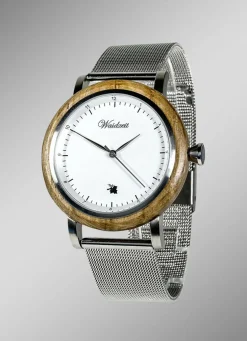 Herrenuhr mit Mesharmband