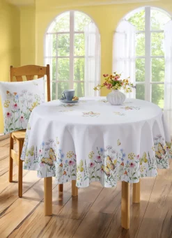Herrliche Tischdecke mit Frühlingsmotiven