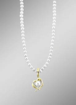Herz-Anhänger mit Perlenkette