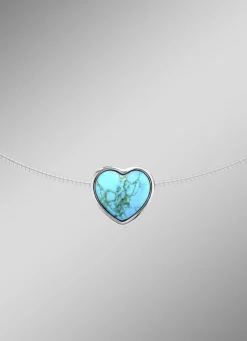 Herz-Anhänger mit Türkis