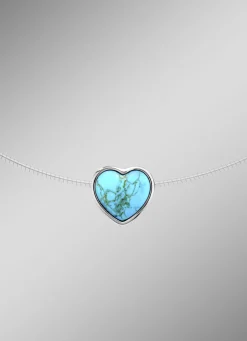 Herz-Anhänger mit Türkis