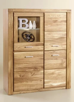 Highboard mit Massivholzfronten