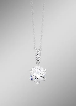 Hochglänzender Anhänger mit synth. Zirkonia