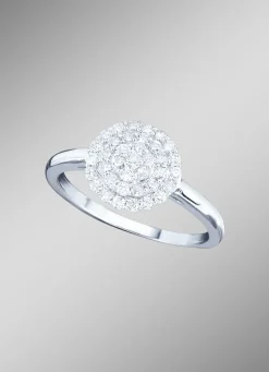 Hochwertig ausgefasster Damenring mit Brillanten