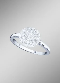 Hochwertig ausgefasster Damenring mit Brillanten