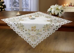 Hochwertig bestickte Tisch- und Raumdekoration aus dem Hause Schäfer