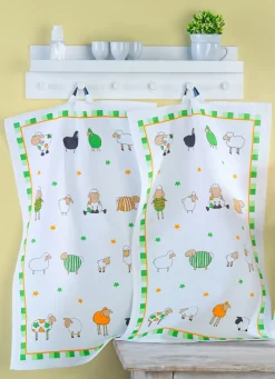 Hochwertige Geschirrtücher aus Baumwolle, 3er-Set