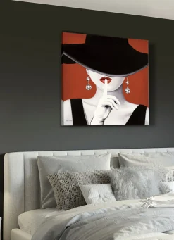 Hochwertiges Leinwandbild mit dem Titel Hut ab!