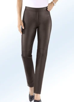 Hose aus softem Nappaleder-Imitat