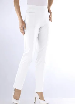 Hose mit abgesteppten Teilungsnähten