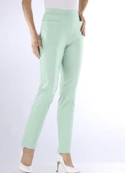 Hose mit abgesteppten Teilungsnähten