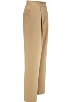 Hose mit Bundfalten in modischer Weite