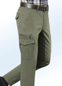 Hose mit Cargotaschen in 3 Farben