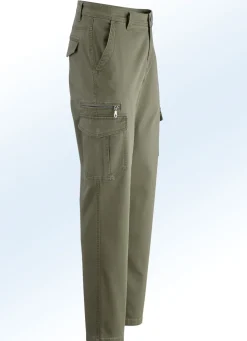 Hose mit Cargotaschen in 3 Farben